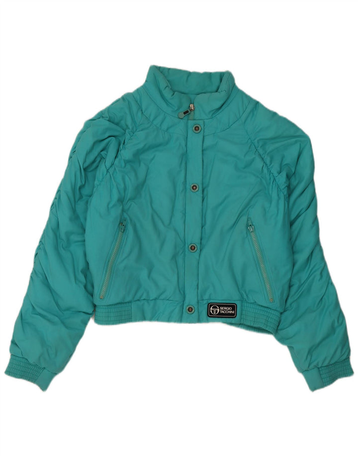 Sergio Tacchini Γυναικείο Loose Fit Crop Padded Jacket IT 42 Medium Turquoise