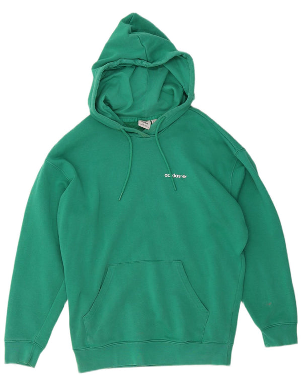 Adidas Γυναικείο Hoodie Jumper UK 12/14 Μεσαίο πράσινο βαμβακερό