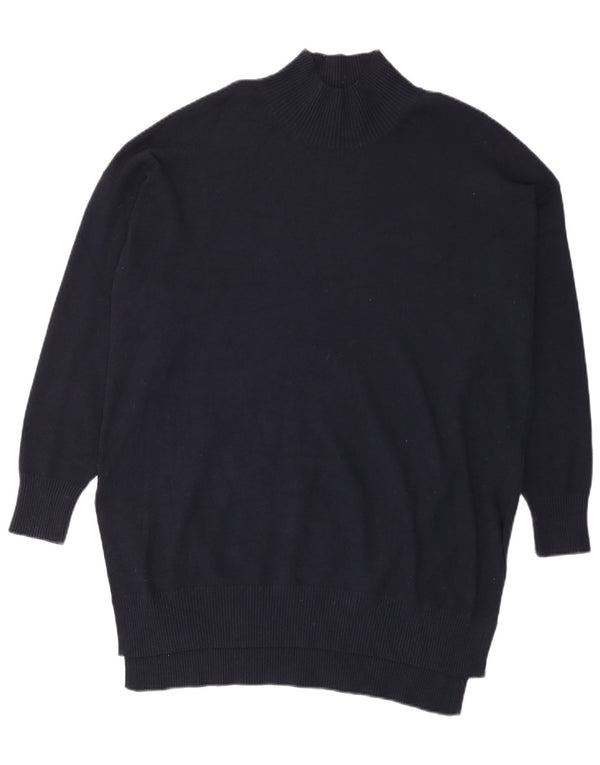 Marks & Spencer Γυναικείο πουλόβερ με λαιμό χελώνα UK 16 Large Navy Blue