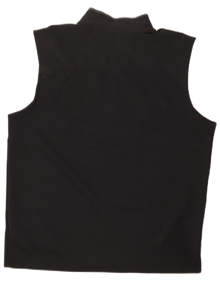 Ανδρικό γιλέκο με φερμουάρ Nike Dri Fit, μαύρο πολυεστέρα