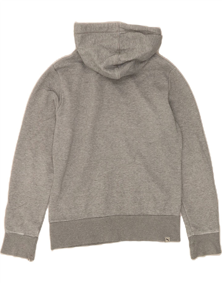 PUMA Womens Hoodie Jumper UK 12 Medium  Grey Cotton Vintage Puma and Second-Hand Puma from Messina Hembry 