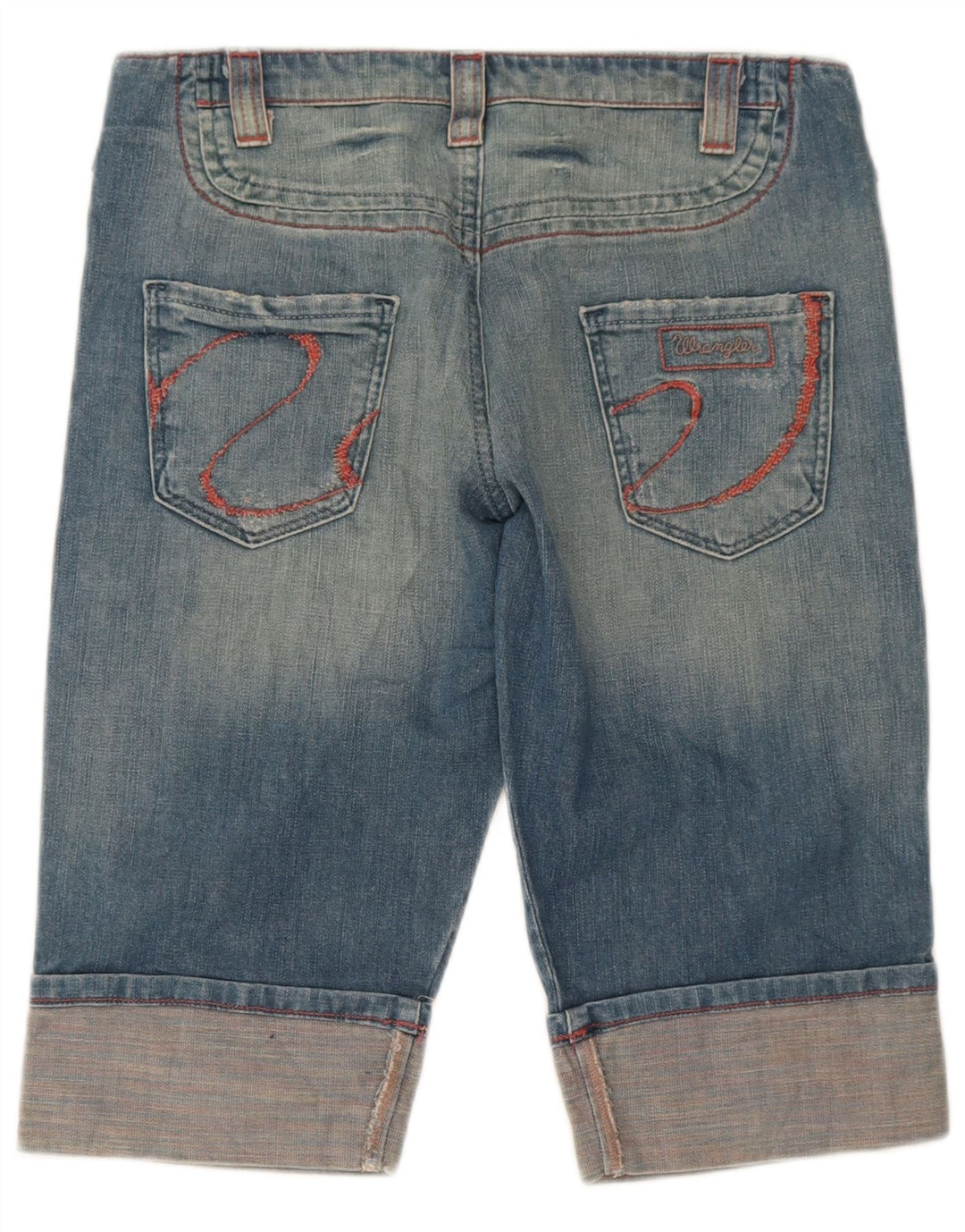 Γυναικείο τζιν βερμούδα Wrangler W29 Βαμβακερό μεσαίο μπλε