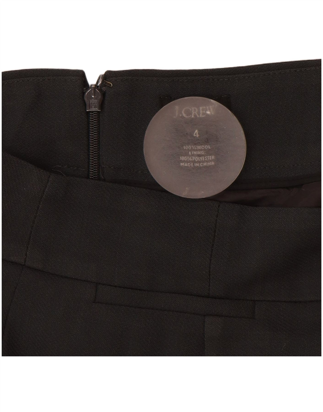Γυναικεία ίσια φούστα J. Crew US 4 Small W28 Black Wool