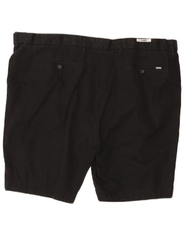 Marks & Spencer Ανδρικό σορτς Chino με κανονική εφαρμογή W48 4XL μαύρο βαμβακερό