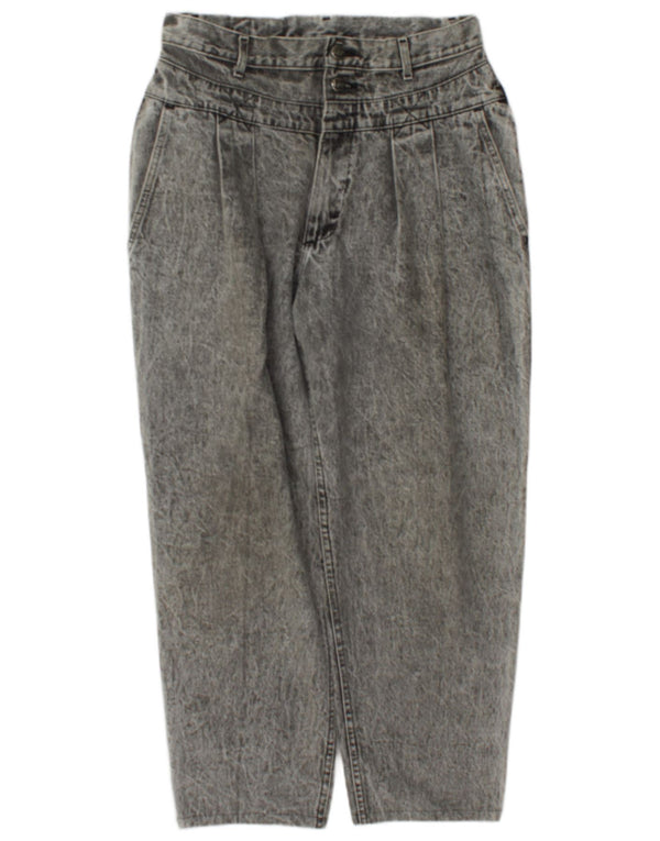 Lee Womens Acid Wash Tapered Jeans W32 L27 Grey Flecked