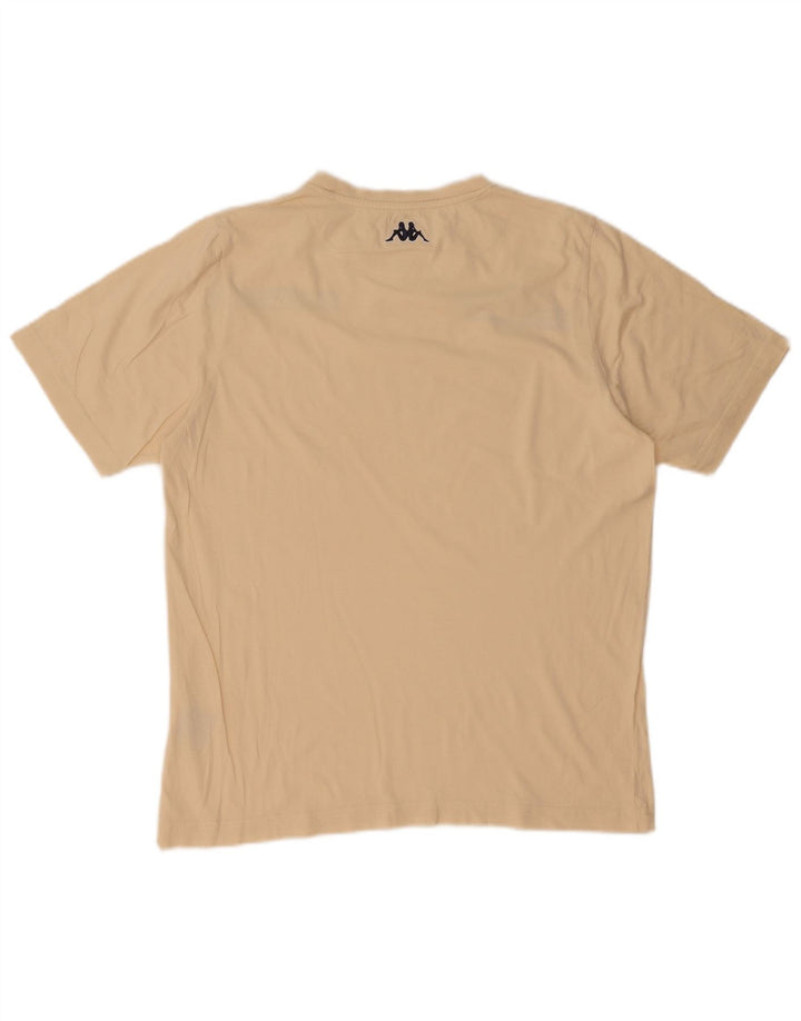 Ανδρικό γραφικό μπλουζάκι Kappa Top Medium Beige Βαμβακερό