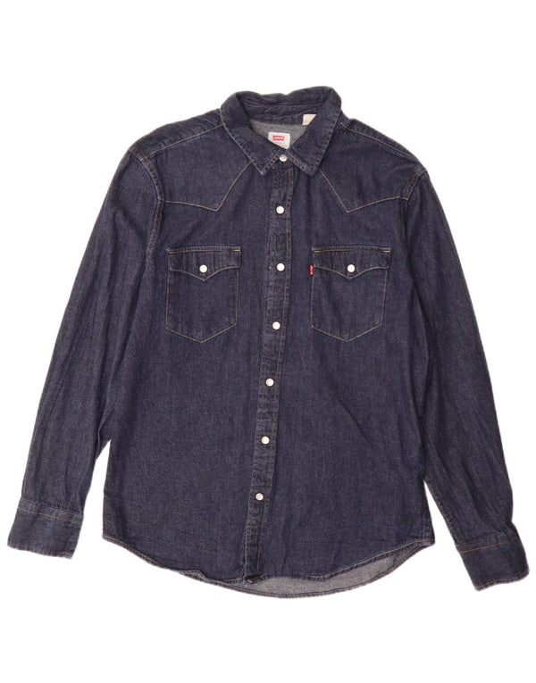 Ανδρικό τζιν πουκάμισο Levi's Standard Fit Medium Blue Classic