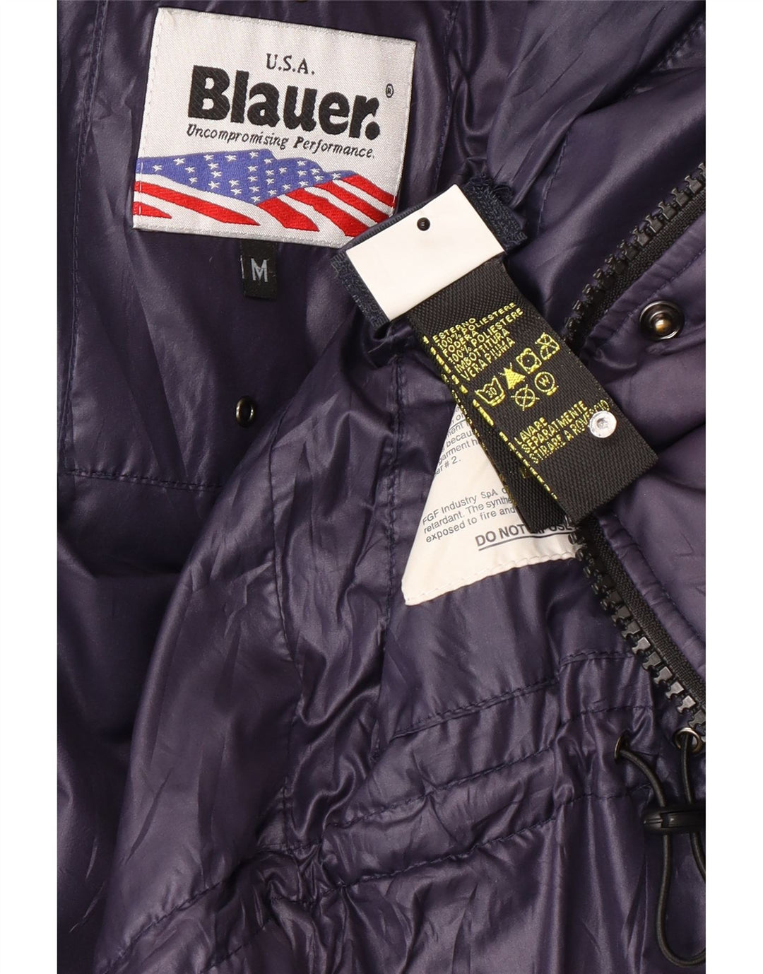 Blauer Γυναικείο μπουφάν UK 14 Medium Purple Polyester