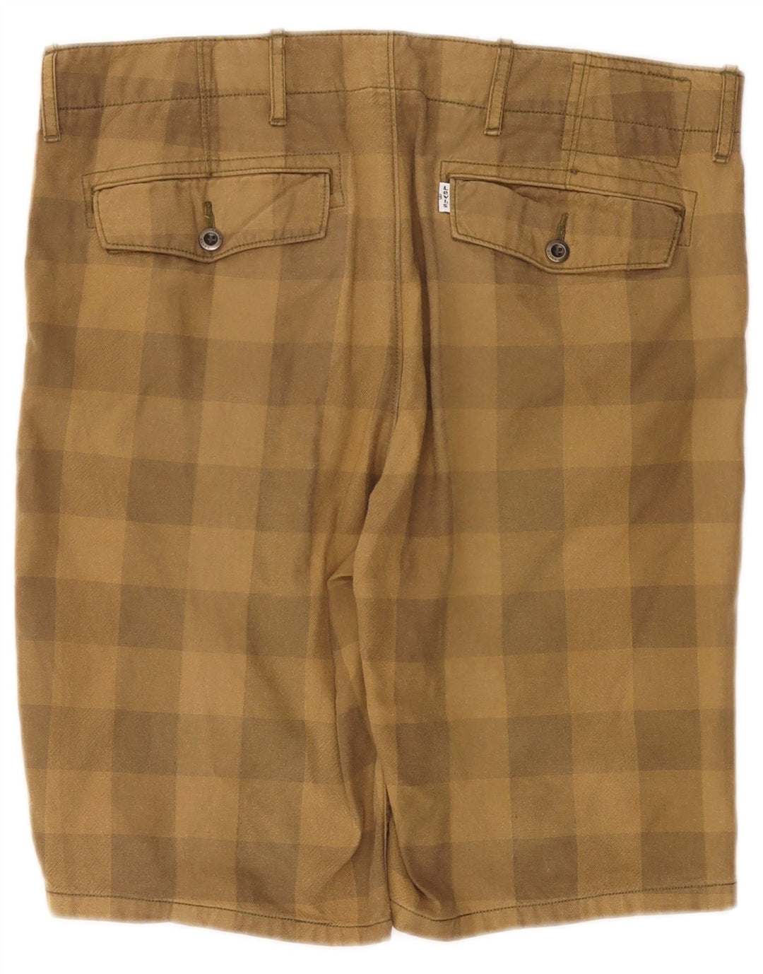 Ανδρικό σορτς Chino LEVI'S W33 Medium Khaki Gingham Cotton