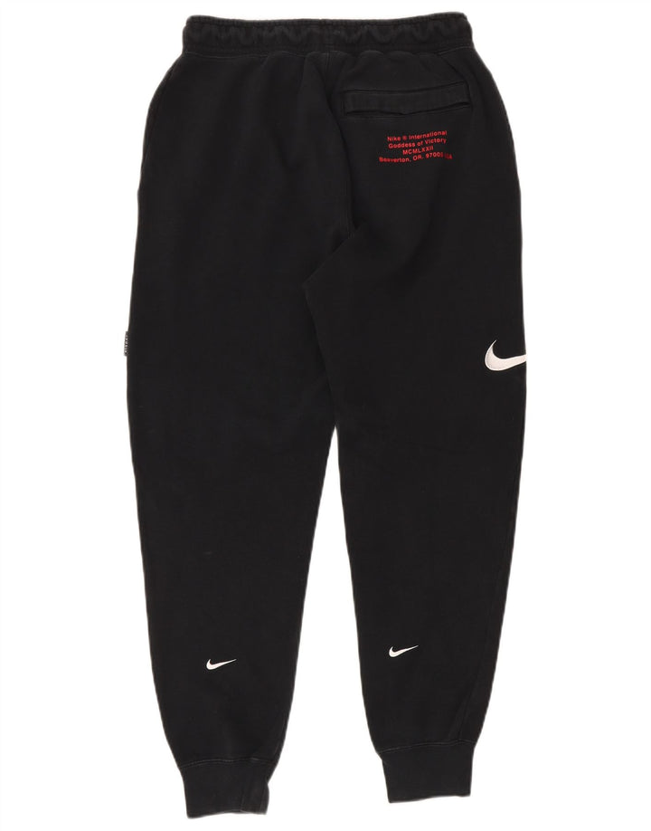 Ανδρική φόρμα Nike Swoosh Παντελόνι Joggers Μικρό μαύρο βαμβακερό