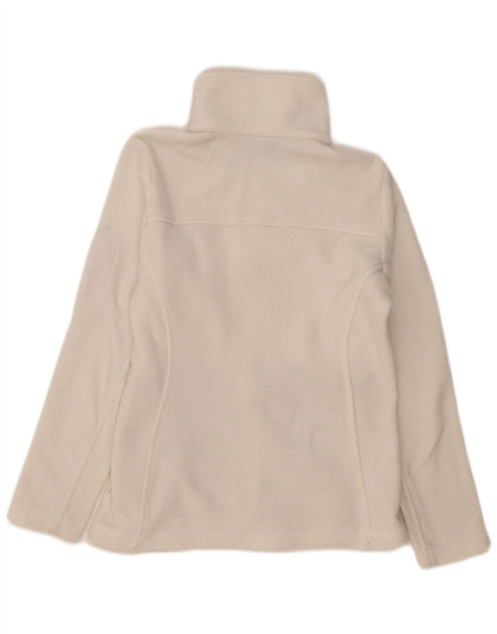 Columbia Γυναικείο Fleece Μπουφάν UK 10 Μικρό Λευκό Πολυεστέρα