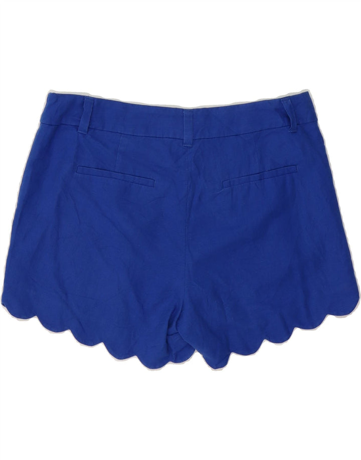 J. CREW Womens Chino Shorts US 6 Medium W32 Blue Linen Vintage J. Crew and Second-Hand J. Crew from Messina Hembry 