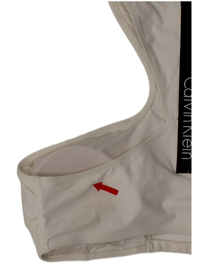 Γυναικεία γραφικά μαγιό Calvin Klein μεγάλο λευκό πολυεστέρα