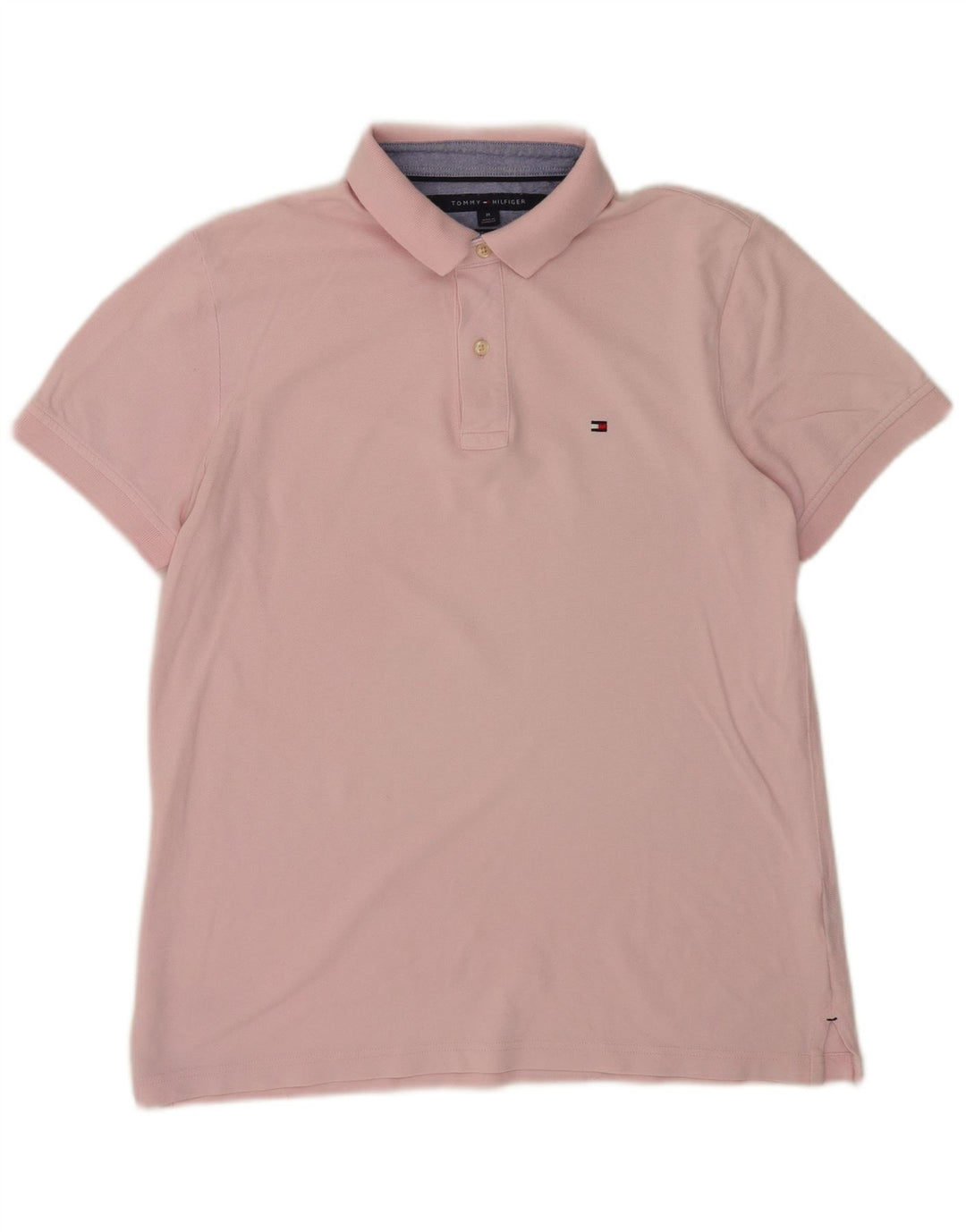 Ανδρικό πουκάμισο πόλο με προσαρμοσμένη εφαρμογή Tommy Hilfiger, μεσαίο ροζ