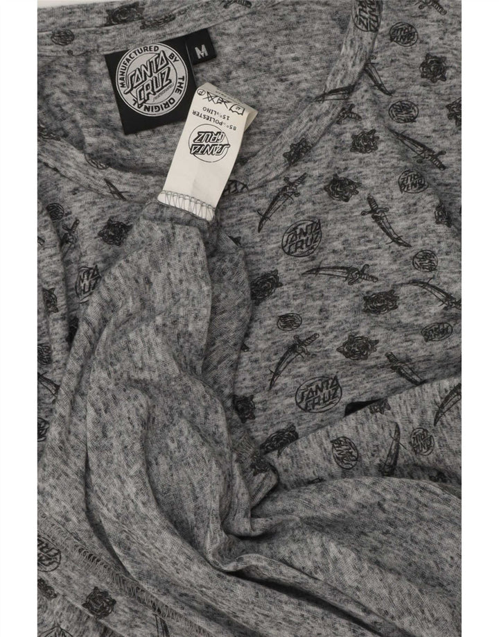 Santa Cruz Ανδρικό γραφικό T-Shirt Top Medium Grey Polyester