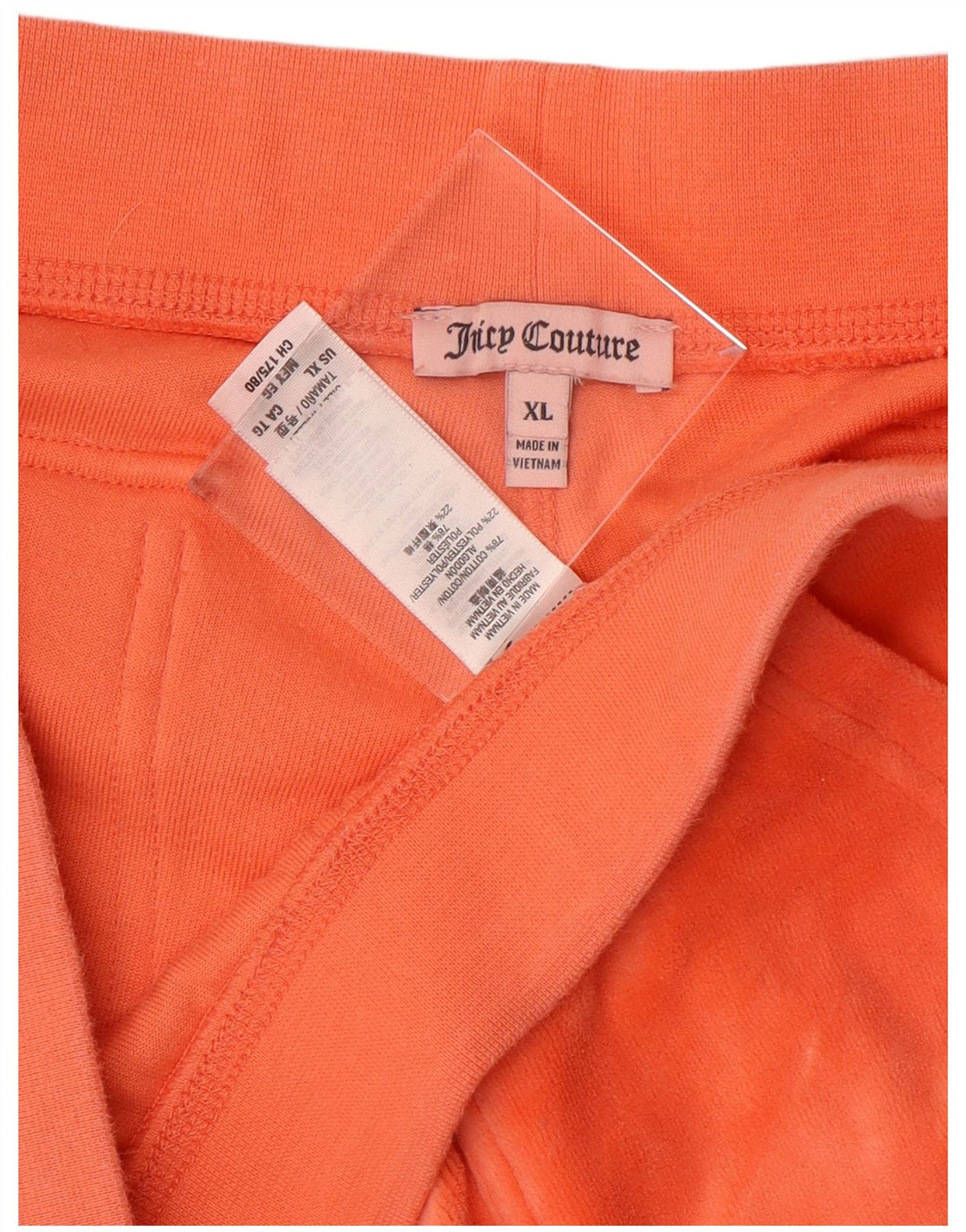 Γυναικεία αθλητική φόρμα JUICY COUTURE Παντελόνι UK 18 XL Πορτοκαλί βαμβακερό