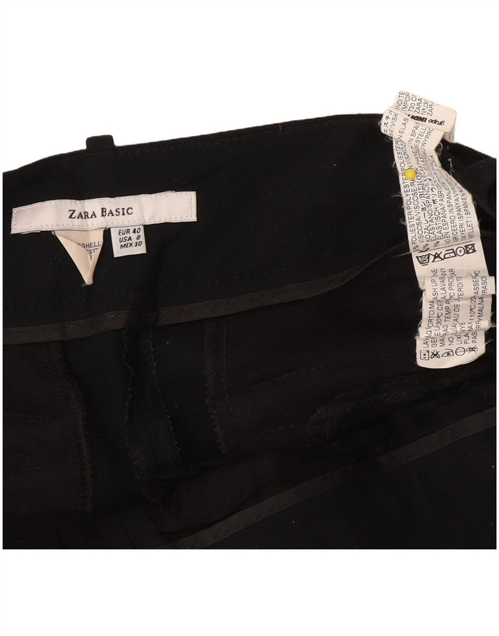 Zara Γυναικείο παντελόνι Chino Bootcut EU 40 Medium W30 L28 Μαύρο Πολυεστέρας