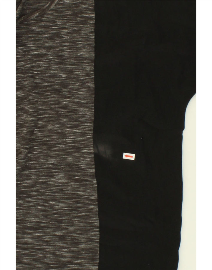 MOSSIMO Womens T-Shirt Top UK 16 Large Grey Colourblock Polyester Vintage Mossimo and Second-Hand Mossimo from Messina Hembry 