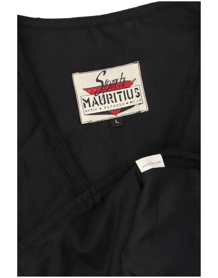 Mauritius Womens Quilted Gilet UK 16 Large Black Polyester