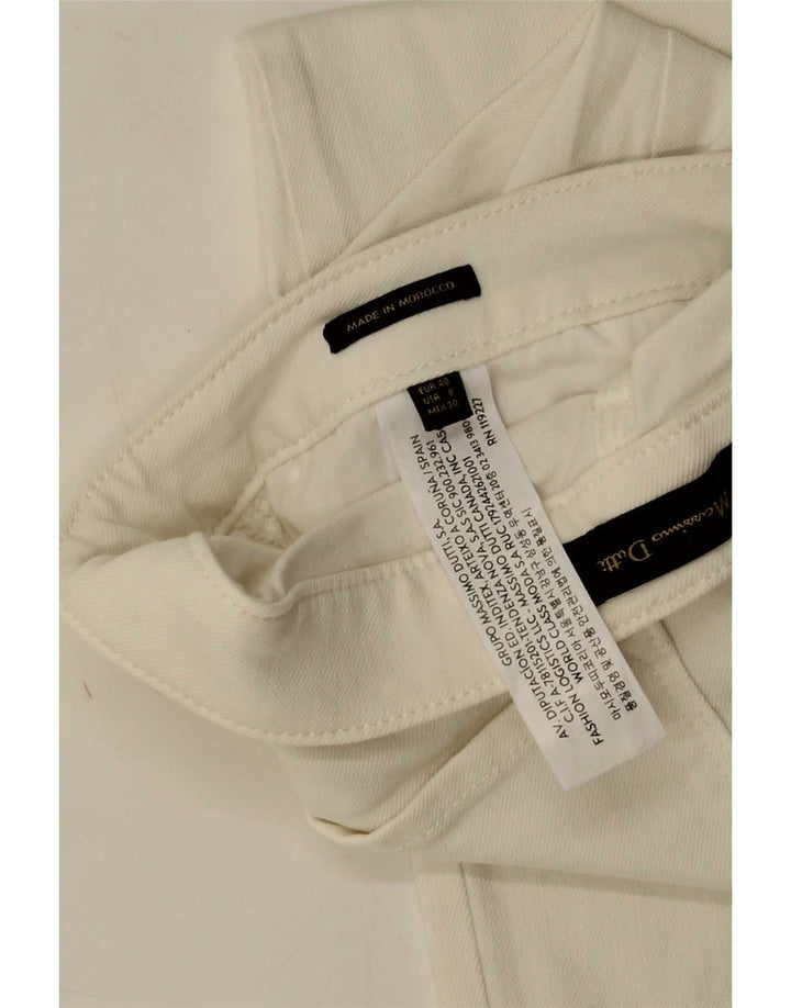 Massimo Dutti Γυναικείο λεπτό τζιν EU 40 MM Medium W30 L26 Λευκό βαμβακερό