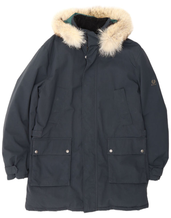 Belstaff Ανδρικό μπουφάν Parka UK 40 Large Navy Blue Nylon