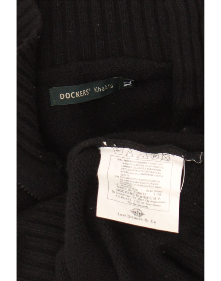 Ανδρικό πουλόβερ Dockers Cardigan XL Μαύρο Lambswool
