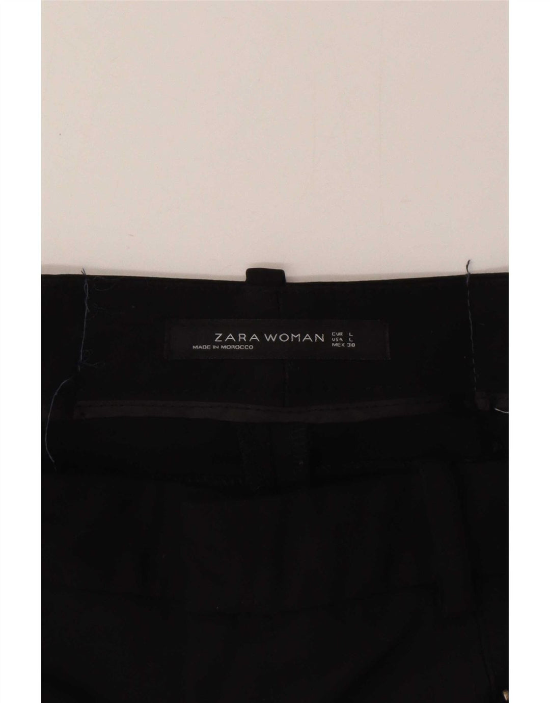 Zara Γυναικείο Slim Casual Παντελόνι Μεγάλο W30 L30 Μαύρο