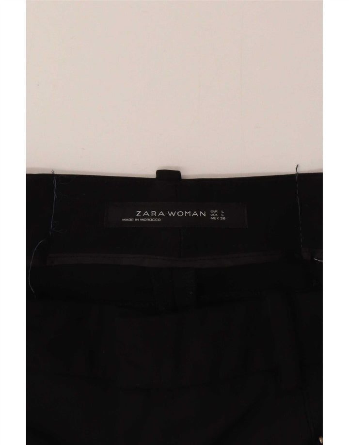 Zara Γυναικείο Slim Casual Παντελόνι Μεγάλο W30 L30 Μαύρο