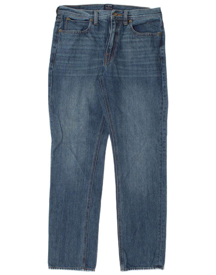 J. CREW Mens The Sutton Straight Jeans W30 L30 Blue Cotton