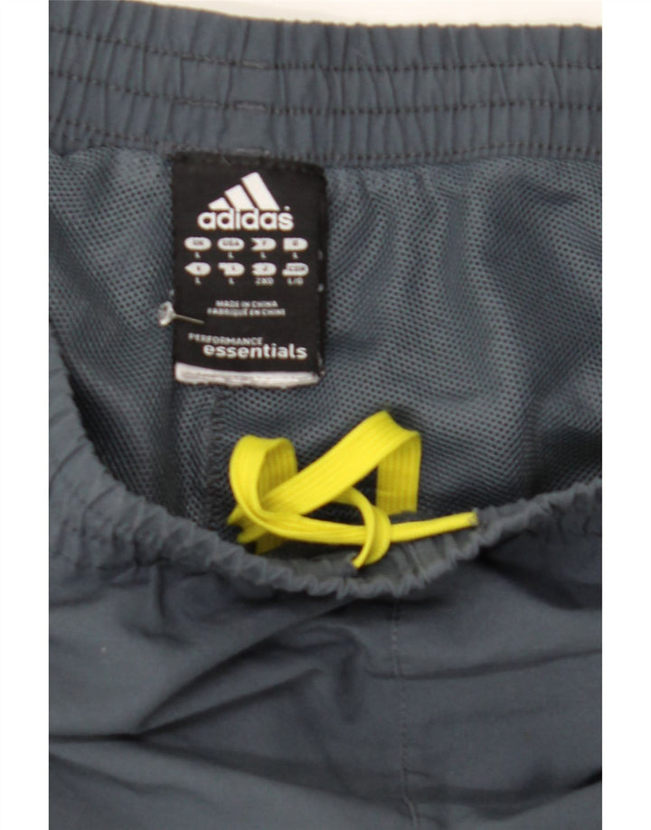 Ανδρική αθλητική φόρμα Adidas Climalite Παντελόνι μεγάλο γκρι πολυεστέρα