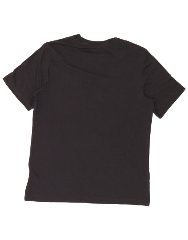 Μπλουζάκι γραφικό Nike, ανδρικό Dri Fit, μεσαίο μαύρο βαμβακερό