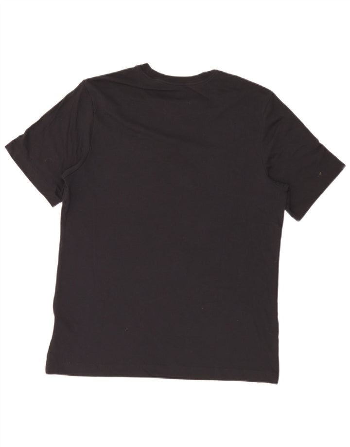Μπλουζάκι γραφικό Nike, ανδρικό Dri Fit, μεσαίο μαύρο βαμβακερό