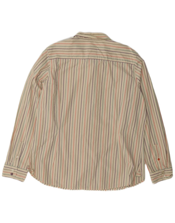 Joules Γυναικείο Πουκάμισο UK 18 XL Μπεζ ριγέ βαμβακερό
