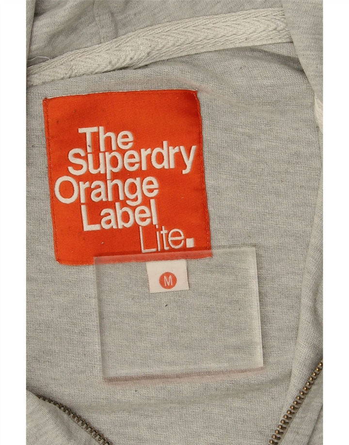 Ανδρικό πουλόβερ με κουκούλα με φερμουάρ Superdry Βαμβακερό μεσαίο γκρι