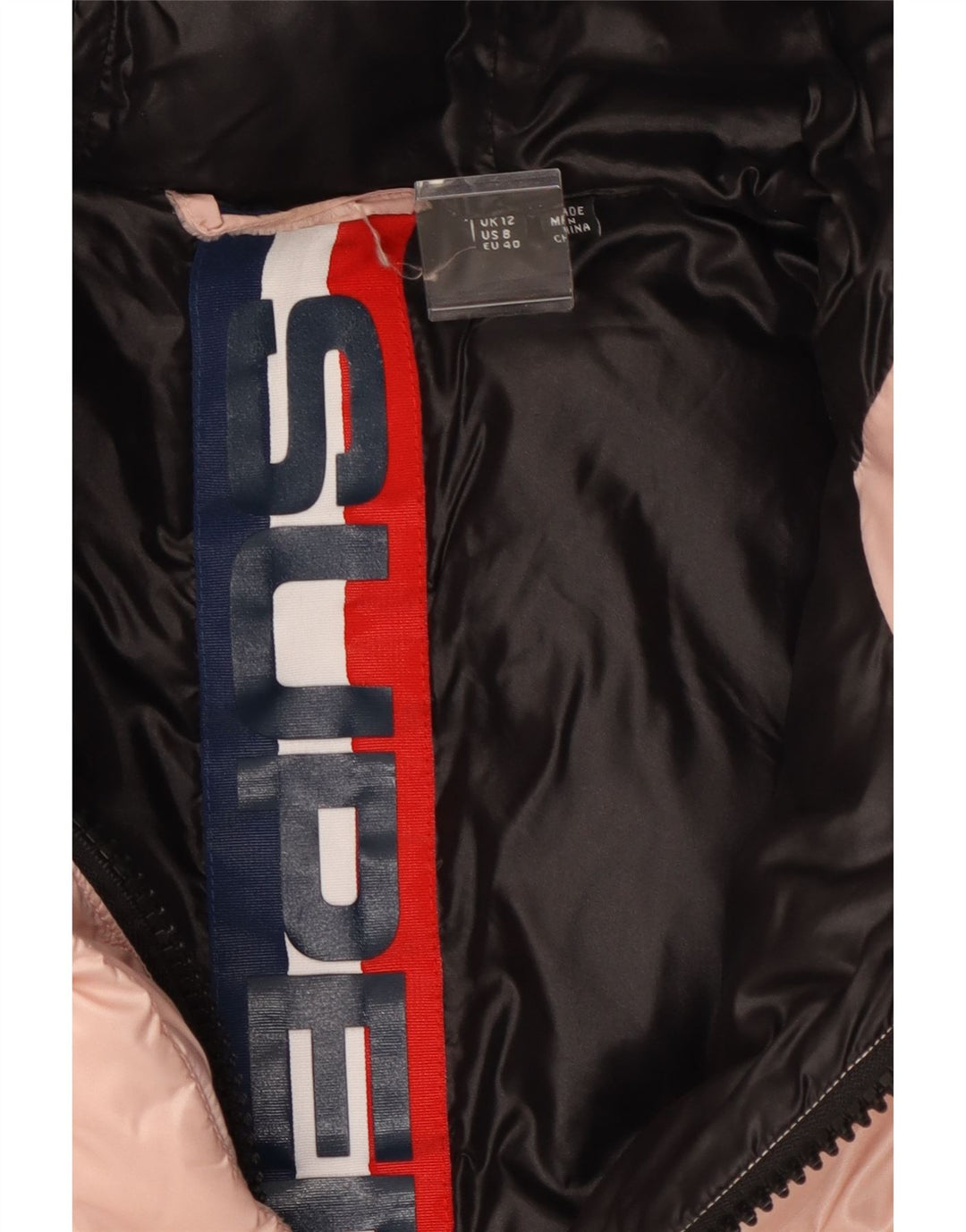 Superdry γυναικείο μπουφάν με κουκούλα UK 12 Medium Pink Nylon