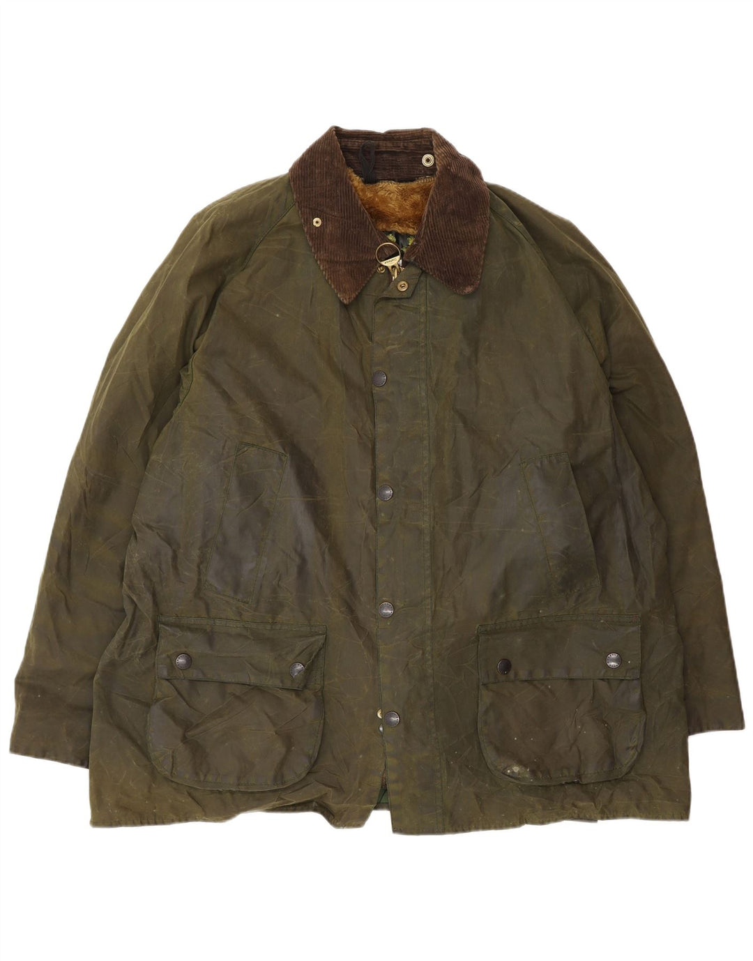 Ανδρικό κερωμένο βαμβακερό μπουφάν Barbour UK 46 3XL Χακί βαμβακερό