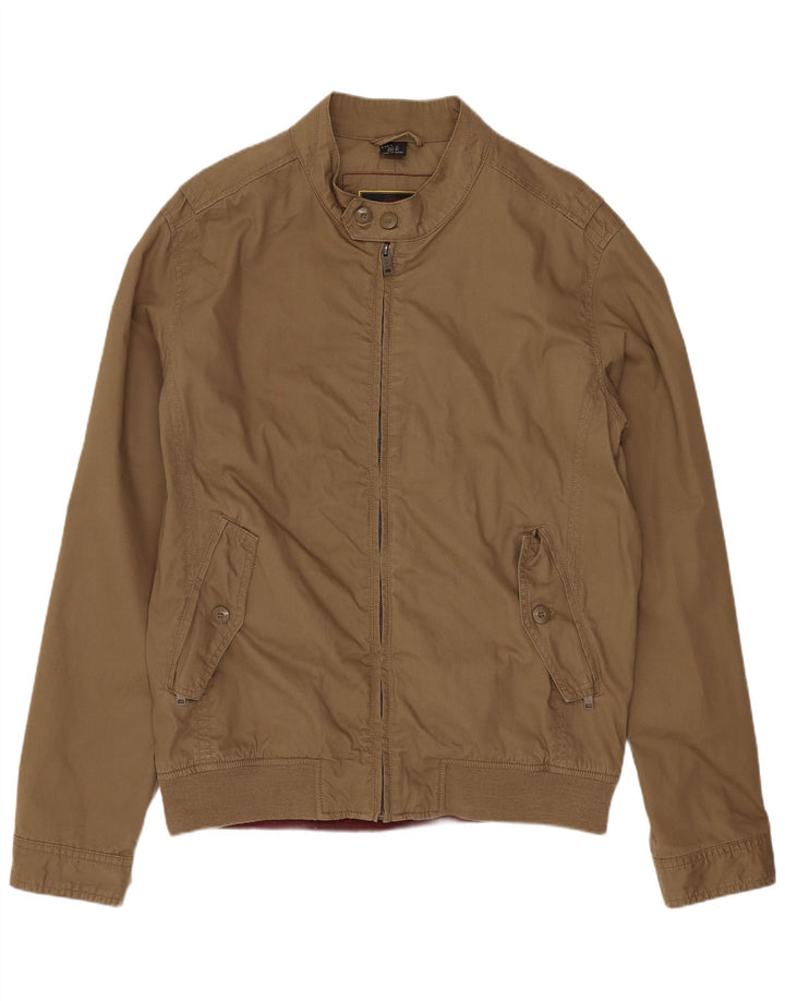 Zara Ανδρικό Bomber Jacket UK 42 XL Beige Cotton