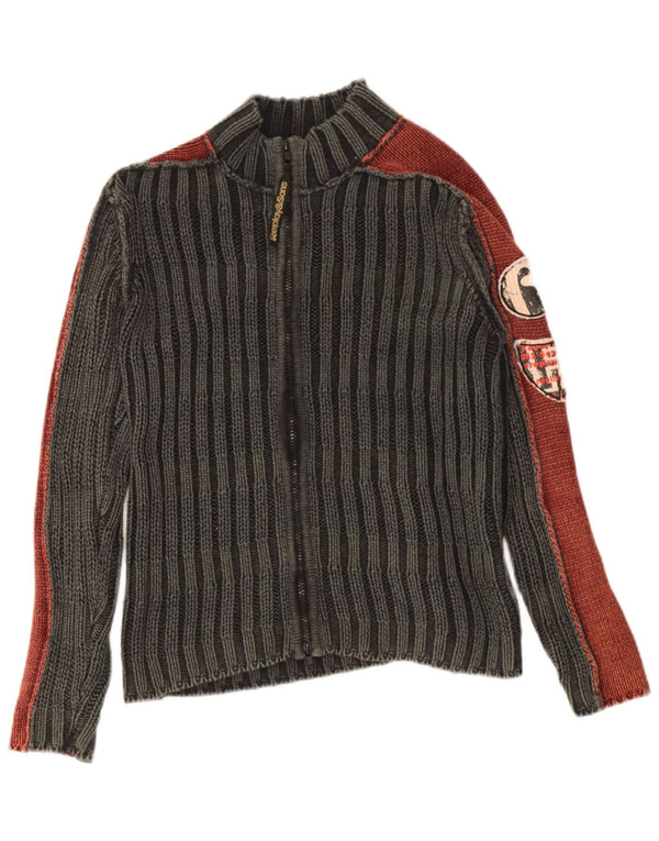 Replay and Sons Boys Graphic Cardigan πουλόβερ 10-11 Years Grey