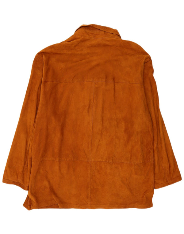 Vintage Ανδρικό Σουέντ Μπουφάν EU 56 3XL Καφέ Δερμάτινο