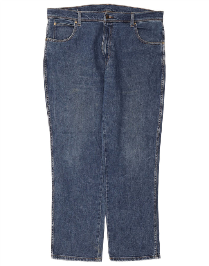 Ανδρικό τζιν WRANGLER Regular Fit ίσιο W38 L30 Μπλε βαμβακερό
