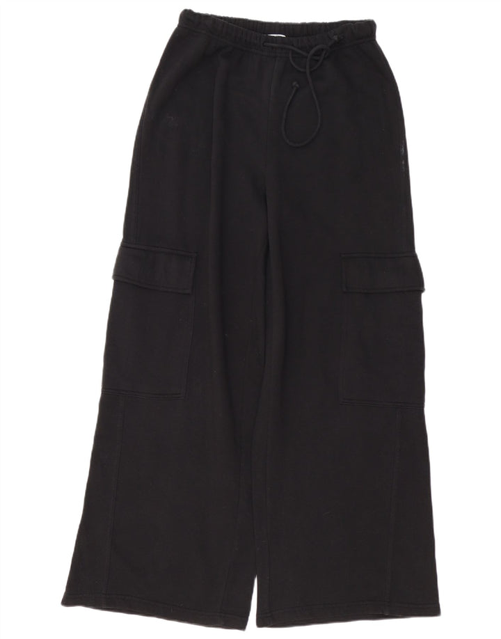 Zara Γυναικεία φόρμα φόρμας Cargo Loose Fit Παντελόνι UK 12 Medium Black