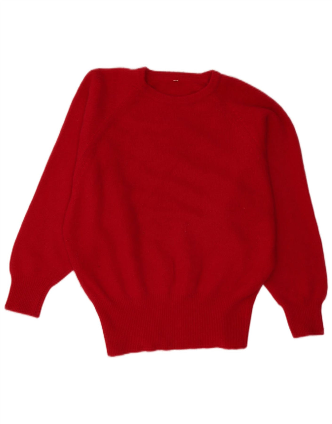 Vintage γυναικείο πουλόβερ με λαιμόκοψη EU 38 Medium Red Angora