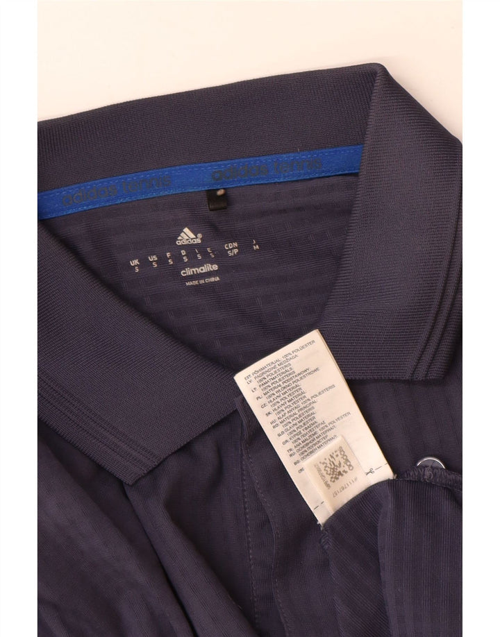 Ανδρικό πουκάμισο Adidas Climalite Polo Small Navy Blue Polyester