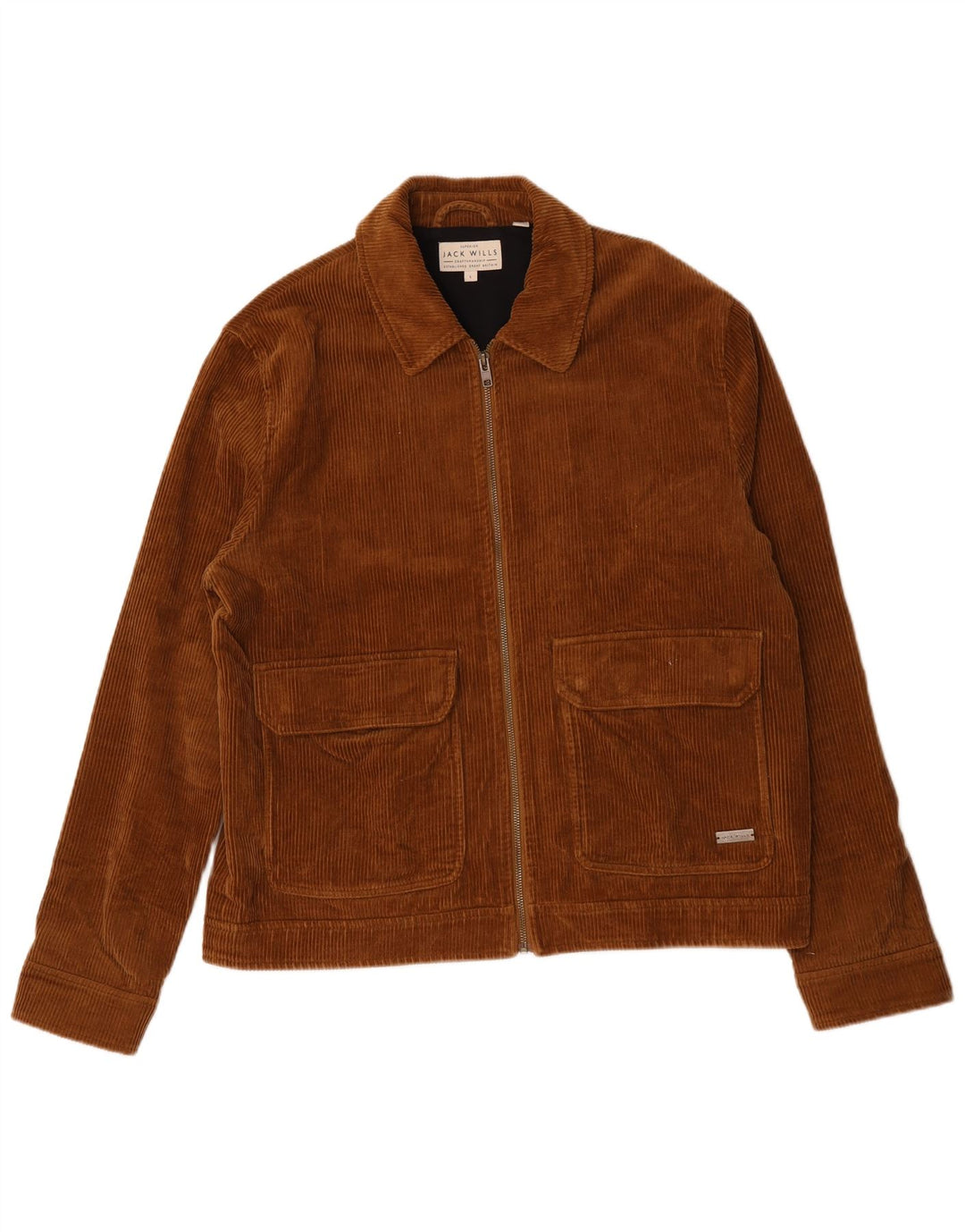 Jack Wills Ανδρικό Bomber Corduroy Jacket UK 40 Large Brown
