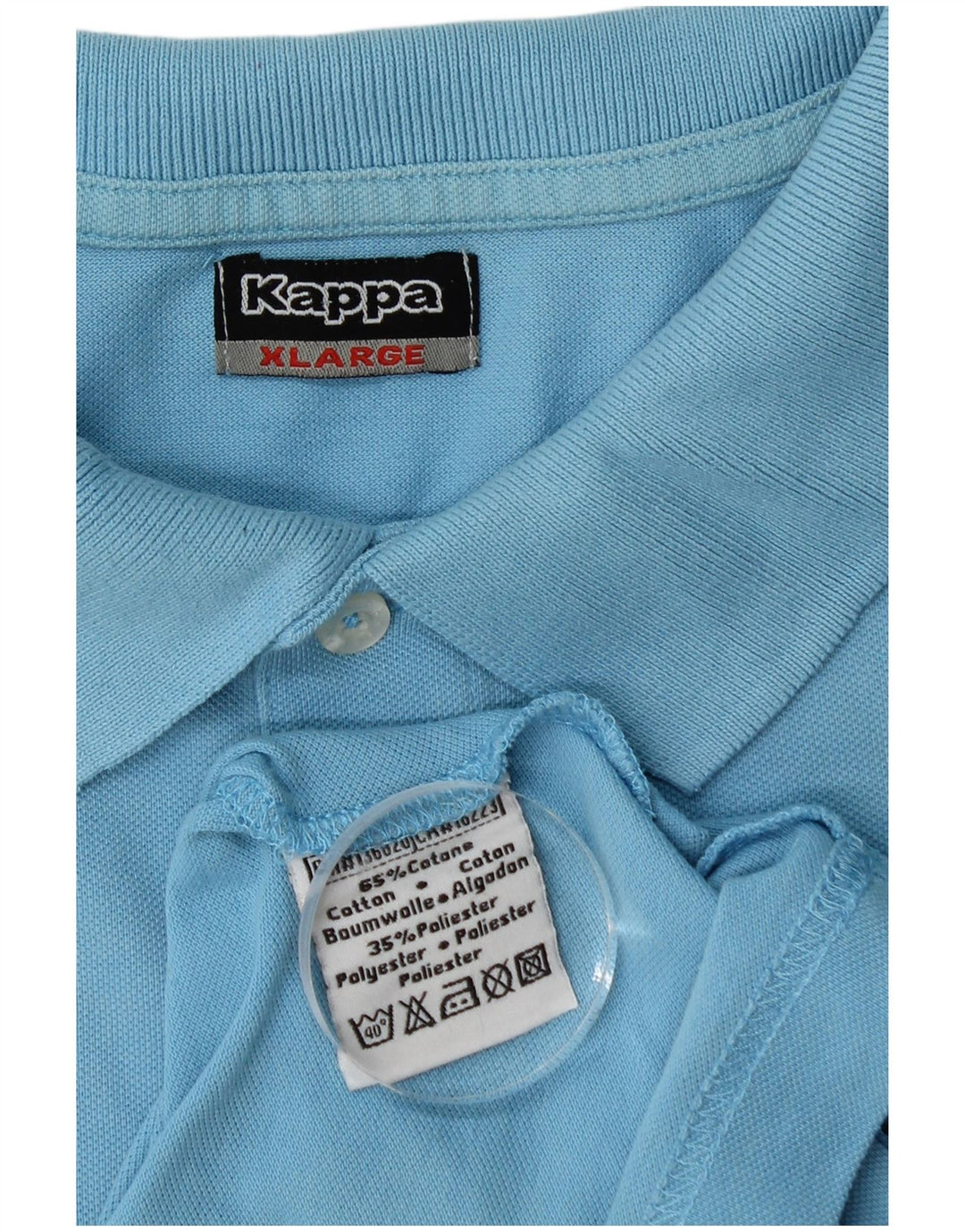 KAPPA Mens Polo Shirt XL Blue Cotton