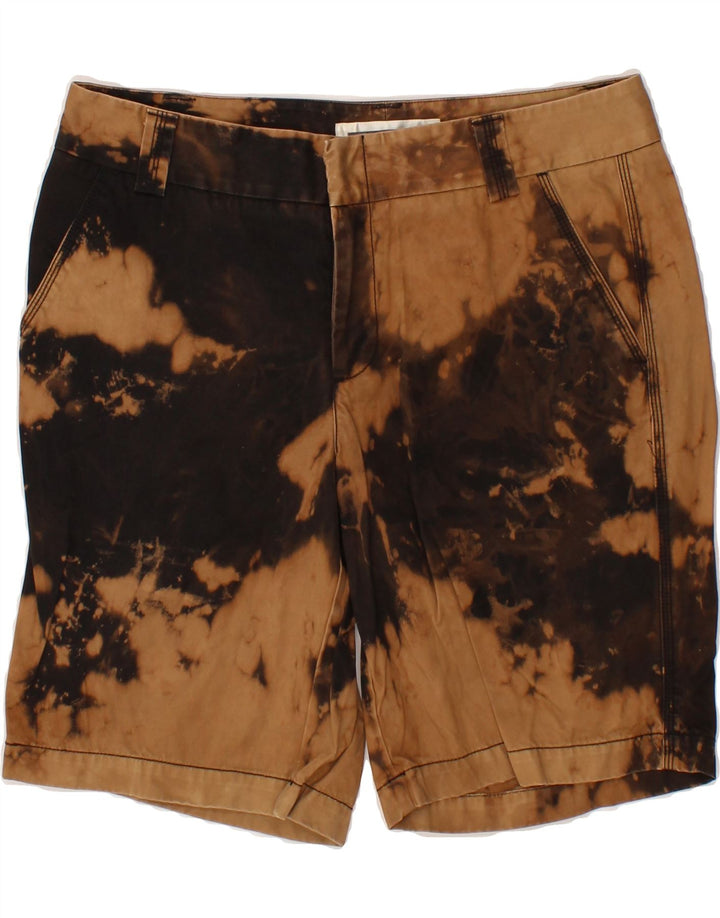 DOCKERS Womens Chino Shorts US 8 Medium W30  Brown Tie Dye Cotton Vintage Dockers and Second-Hand Dockers from Messina Hembry 