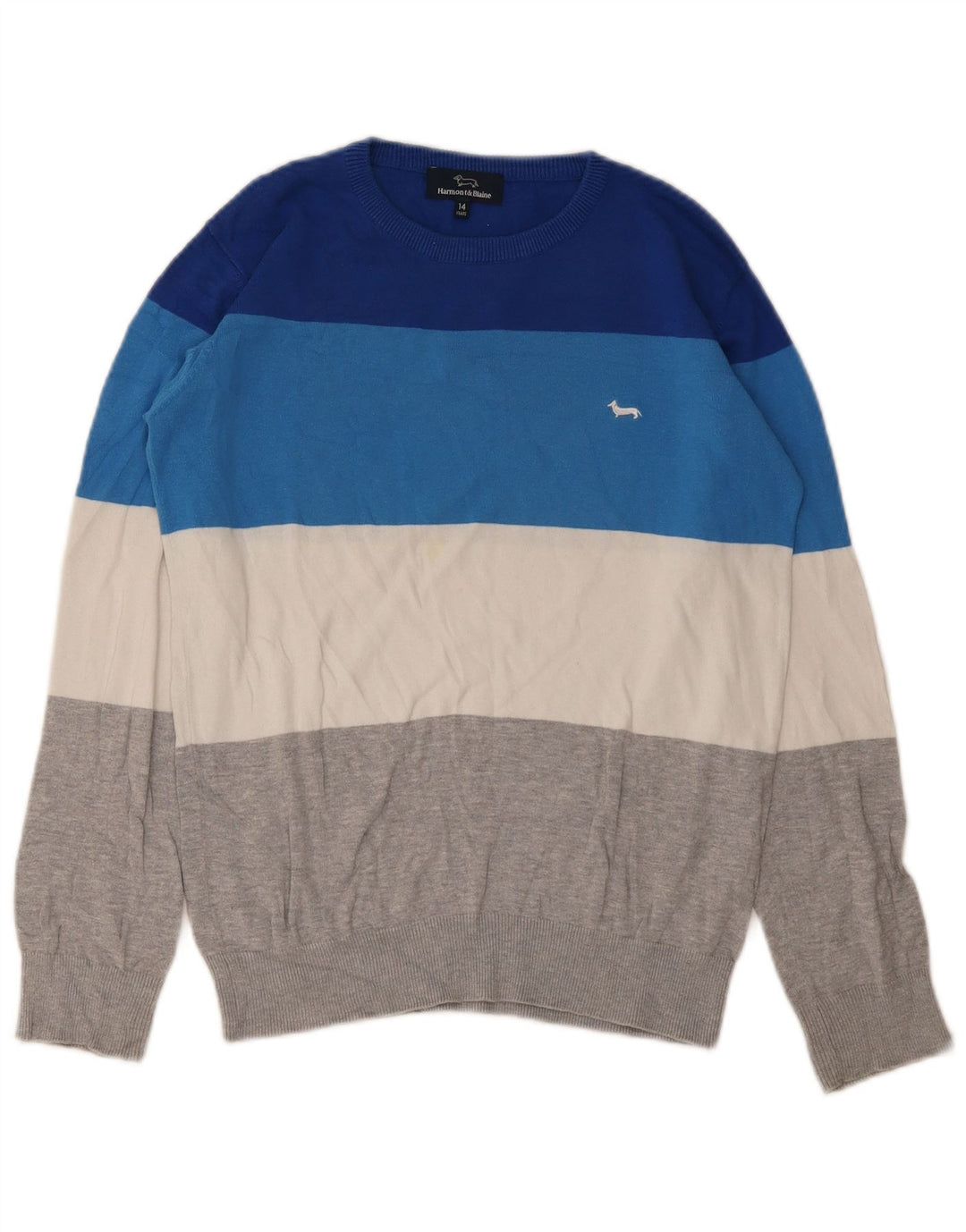 HARMONT & BLAINE Boys Crew Neck Jumper πουλόβερ 13-14 ετών Πολύχρωμο