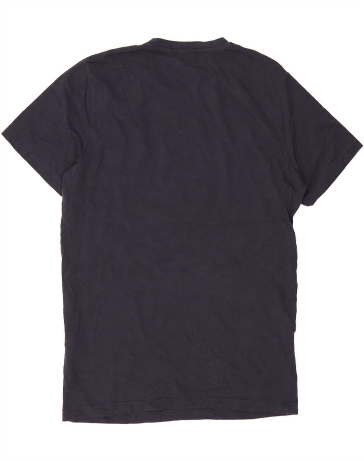JACK & JONES Mens Graphic T-Shirt Top Medium Navy Blue Cotton Vintage Jack & Jones and Second-Hand Jack & Jones from Messina Hembry 