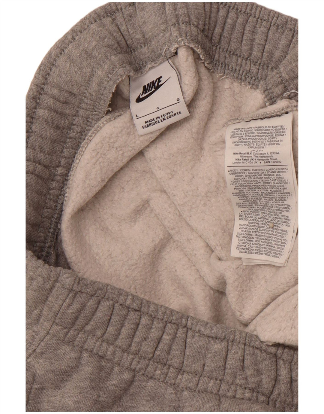 Ανδρική φόρμα NIKE Παντελόνι Joggers μεγάλο γκρι βαμβακερό