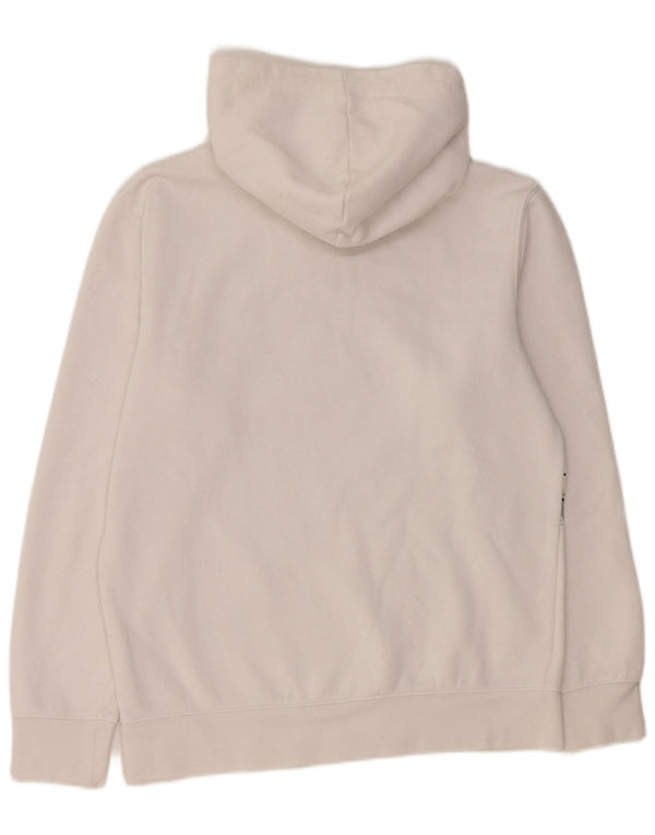 JORDAN Boys Graphic Hoodie Jumper 13-14 Years XL White Cotton